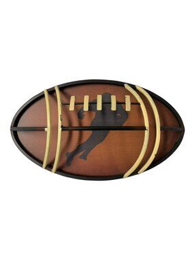 Hobby Lobby Metal Oval Football Player Wall Hanging Sign Sports Decor ~ P7 14